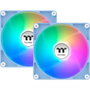 Thermaltake CT120 ARGB Pack de 2 Ventilateurs Inversés 120mm avec Éclairage ARGB Bleu Hydrangea