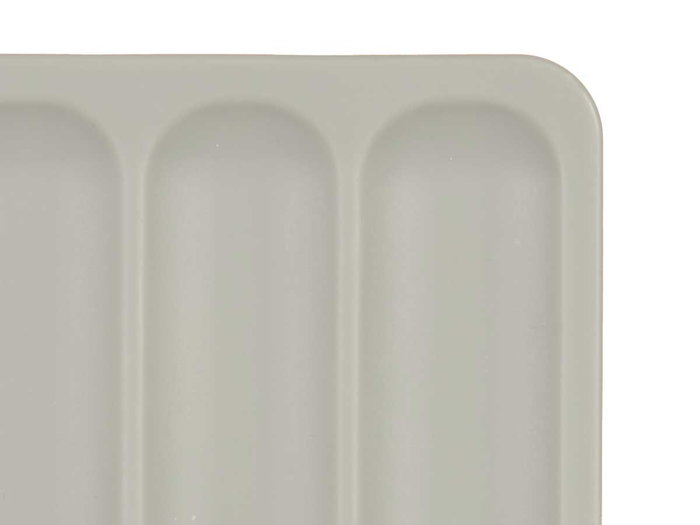 Kinvara Support à Couteaux Surtis Gris 40x7x15 cm Plastique PP (Set de 12)