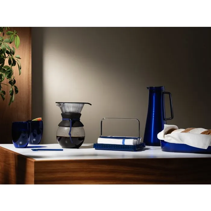 Bodum Bistro Carafe Isotherme 1,1 L - Maintien au chaud 25 heures - Bleu Transparent