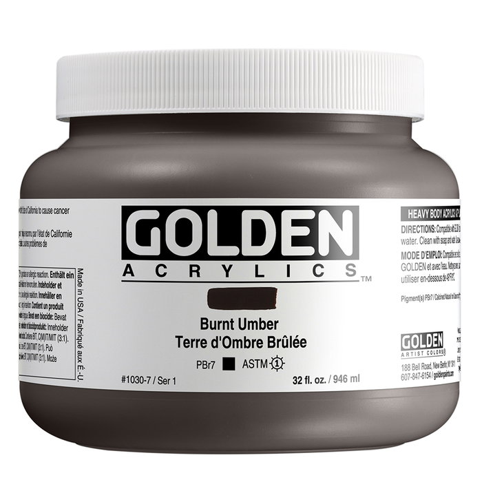 Golden Terre d'Ombre Brûlée Heavy Body 946 ml Golden Terre d'Ombre Brûlée Heavy Body 946 ml