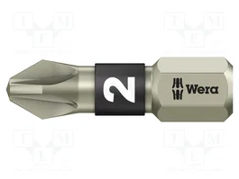 WERA Embout de tournevis Pozidriv® PZ2 1/4 poleces TORSION