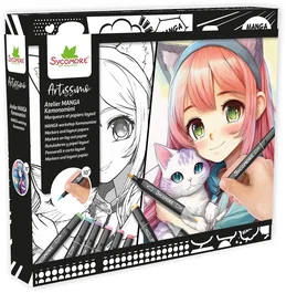 Sycomore Coffret créatif Layout et marqueurs Kemonomimi
