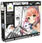 Sycomore Coffret Créatif Kemonomimi avec 10 Tableaux Layout et 10 Marqueurs - Kit d'Illustration Manga - À Partir de 10 Ans