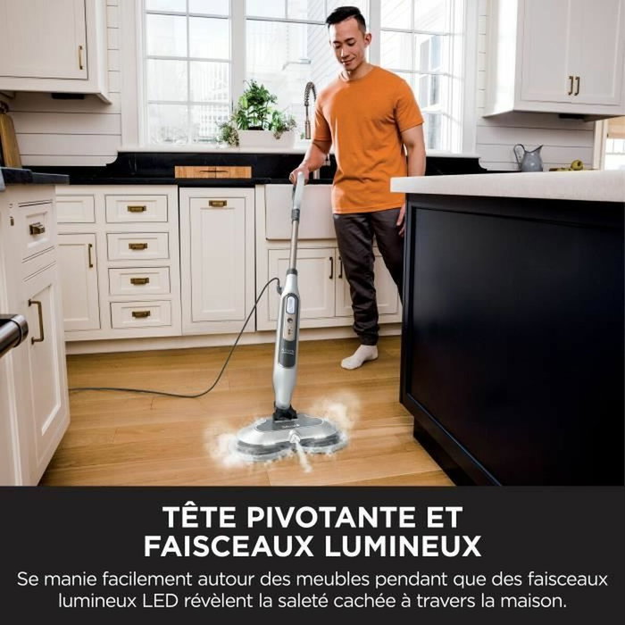 Shark S8201EU Steam Mop - Balai Vapeur Automatique avec 2 tampons rotatifs