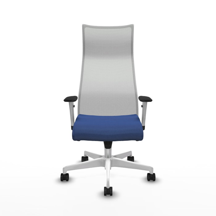 Piqueras y Crespo Chaise de Bureau Albacete Bleu Marine et Blanc