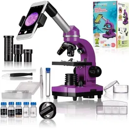 Bresser Microscopio BIOLUX SEL Junior 40x-1600x Violet BRE4007922053547