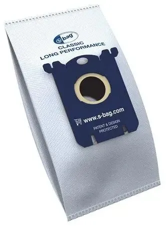 Philips FC8021 - Lot de 4 sacs aspirateur S-bag Classique Longue Performance - Compatible Philips, Electrolux, AEG, Volta, Tornado - Haute filtration
