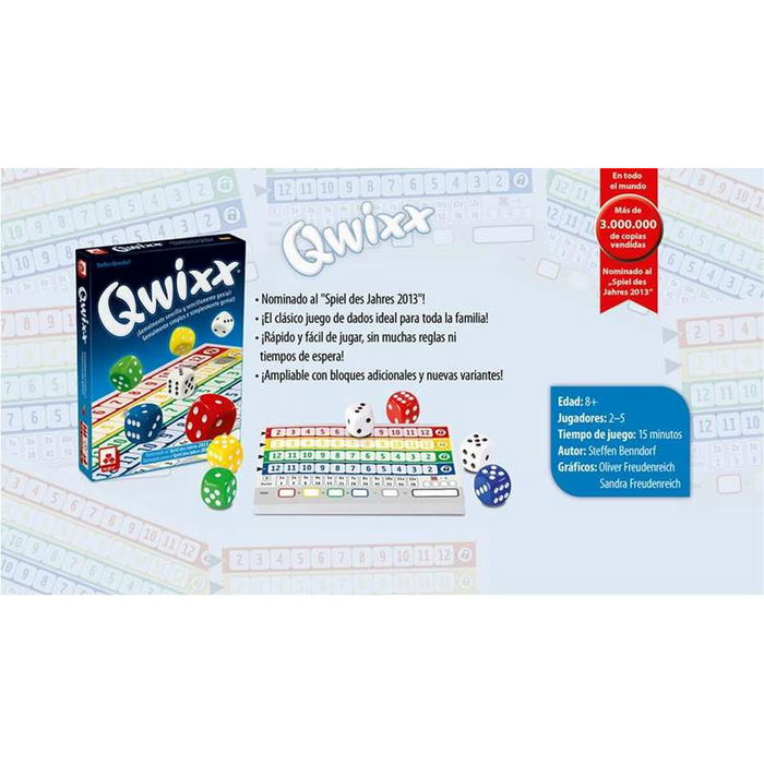 Jouet Educatif Fournier Qwixx