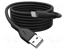 DIGITUS Câble USB 2.0 Apple Lightning vers USB A, 0,5 m