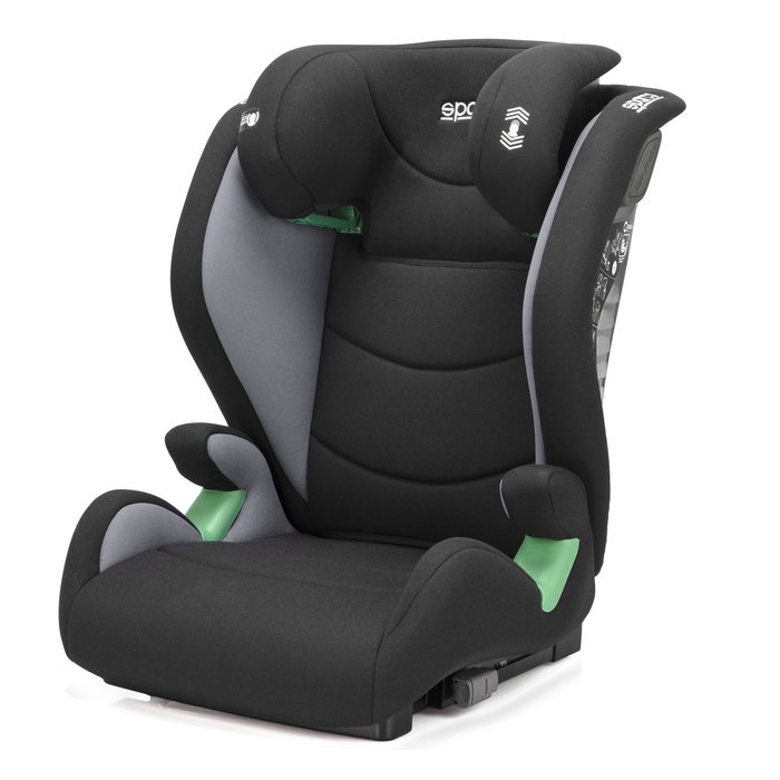 Sparco S01928IGR Siège Enfant ECE R129-03 Gre 100-150cm 11 Positions Isofix