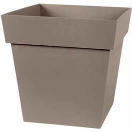 B Fooding Pot de fleur carré Toscane Taupe 32 x 32 x 32 cm