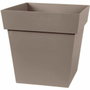 B Fooding Pot de fleur carré Toscane Taupe 32 x 32 x 32 cm