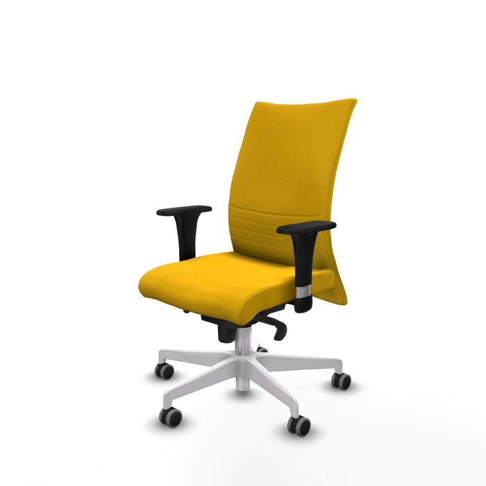 Piqueras Y Crespo Chaise Albacete Confidente Jaune avec mécanisme Synchro et bras 1D Piqueras Y Crespo Chaise Albacete Confidente Jaune avec mécanisme Synchro et bras 1D