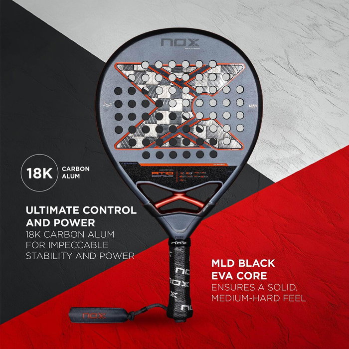 Raquette de Padel Nox Nox AT10 Genius 18K Noir Carbone