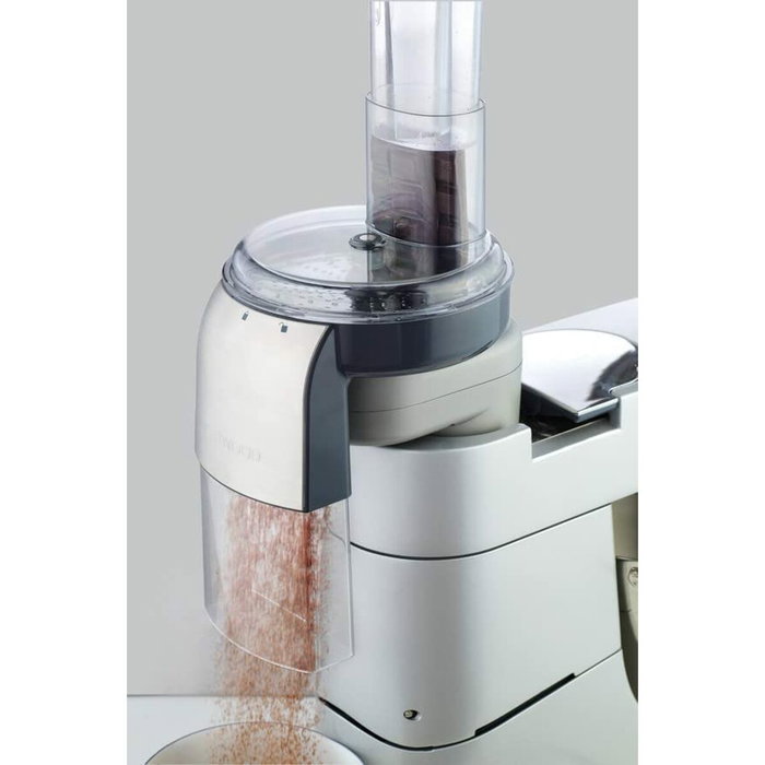 Kenwood AT340 Râpe-éminceur avec 7 disques en acier inoxydable et double cheminée