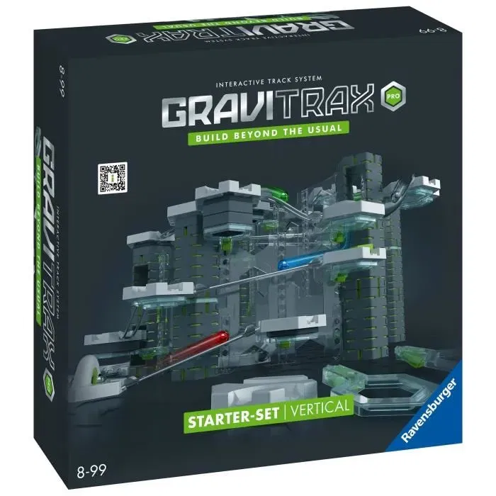 Ravensburger GraviTrax PRO Starter Set Vertical - 152 Pièces, Circuit de Billes de Construction avec Rails, Virages et Piliers, 22426