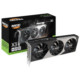 Inno3D GeForce RTX 5070 Ti X3 16 Go GDDR7 - Carte Graphique NVIDIA Blackwell, DLSS 4, Ray Tracing 4e Génération, PCIe Gen 5, 3x DisplayPort 2.1b + HDMI 2.1b