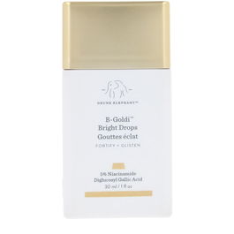 Drunk Elephant B-GOLDI BRIGHT DROPS Enlumineur Éclat Doré avec Niacinamide, 30 ml