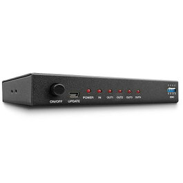 Lindy Splitter HDMI 4 Ports, Répartiteur 1 vers 4, 4K 60Hz HDR, HDCP 2.2, Compatible avec Lecteurs Blu-ray, PS5, Xbox et PC