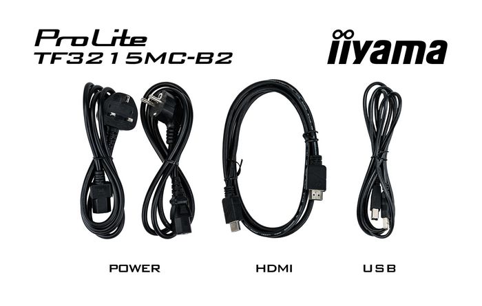 iiyama 31,5VIS Écran tactile PCAP 32" Bezel Free 30 points, 1920x1080 Full HD, Panneau AMVA3, HDMI, DisplayPort, VGA, USB, Montage VESA