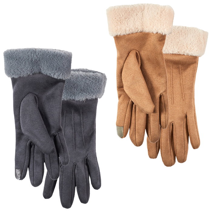 Sensly Paire de gants tactiles en suedina Sensly Paire de gants tactiles en suedina