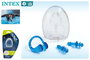 Intex Bouchons d'oreille et pince nasale pour natation et bain, à partir de 8 ans, matériaux PP PC TPR