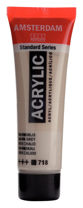 Amsterdam Standard Series Peinture Acrylique Gris Cálido 718 - 20 ml Amsterdam Standard Series Peinture Acrylique Gris Cálido 718 - 20 ml