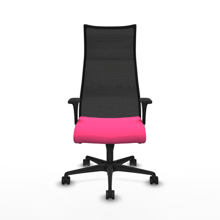 Piqueras y Crespo Chaise de Bureau Albacete Rose et Noir