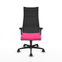 Piqueras y Crespo Chaise de Bureau Albacete Rose et Noir