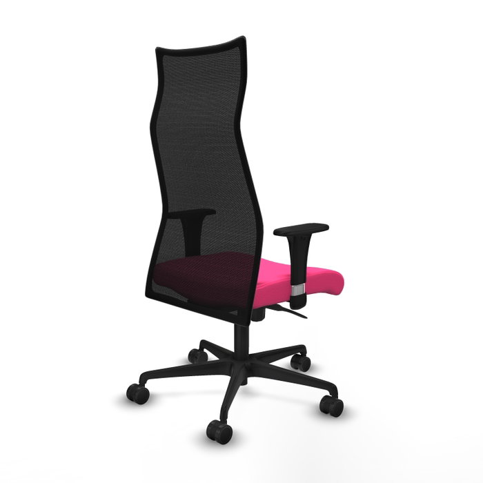 Piqueras y Crespo Chaise de Bureau Albacete Rose et Noir