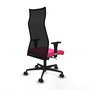 Piqueras y Crespo Chaise de Bureau Albacete Rose et Noir