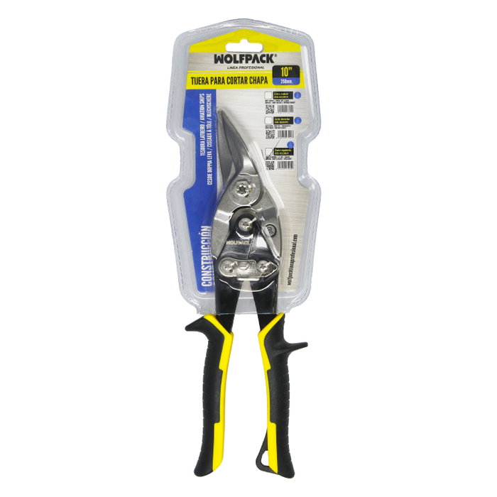 WOLFPACK LINEA PROFESIONAL Tijera de tôlerie pour coupe à gauche 250 mm WOLFPACK LINEA PROFESIONAL Tijera de tôlerie pour coupe à gauche 250 mm