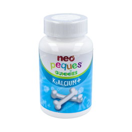 NEO Peques Kalcium+ Comprimés à Croquer 30 caramels masticables Calcium Vitamine D3 K2