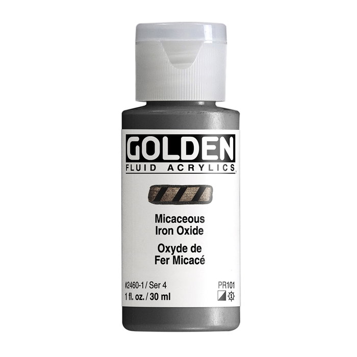 Golden Couleurs Acryliques Fluides Oxyde de Fer Micacé 30 ml Golden Couleurs Acryliques Fluides Oxyde de Fer Micacé 30 ml