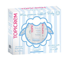 Topicrem Lait hydratant pour bébé 500 ml + Gel nettoyant 75 ml (3 unités)