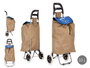 Kinvara Chariot de courses 2 roues To Do List 88x10x35 cm avec sac 34x20x54 cm (Set de 6)