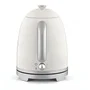 SWEISS Bouilloire Électrique Vintage KTS8 - 1L, 1000W, Inox, Socle 360°, Design Rétro, Rapide, Beige