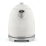 SWEISS Bouilloire Électrique Vintage KTS8 - 1L, 1000W, Inox, Socle 360°, Design Rétro, Rapide, Beige