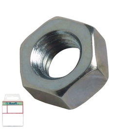 DUVER Écrou hexagonal DIN 934 zingué métrique M-5 en blister
