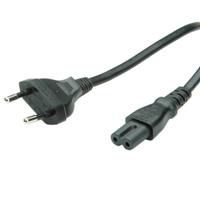 Value Cordon d'alimentation secteur bipolaire 3 mètres noir - pour ordinateur portable, moniteur, petit électroménager