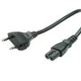 Value Cordon d'alimentation secteur bipolaire 3 mètres noir - pour ordinateur portable, moniteur, petit électroménager