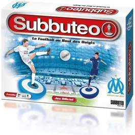 Megableu Jeu Subbuteo Officiel Olympique de Marseille - Figurines souples incassables - Version française