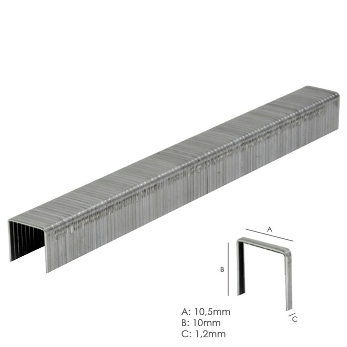 MAURER Agrafe numéro 4 de 10 mm, 1 250 unités