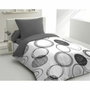 Home Linge Passion Parure de couette Audace Gris clair 140x200 cm