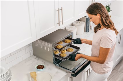 Ninja DT200EU Mini four à convection multifonction 10 en 1 Foodi - Technologie True Surround Convection, cuisson rapide et uniforme