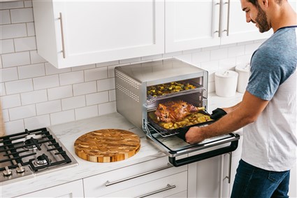 Ninja DT200EU Mini four à convection multifonction 10 en 1 Foodi - Technologie True Surround Convection, cuisson rapide et uniforme