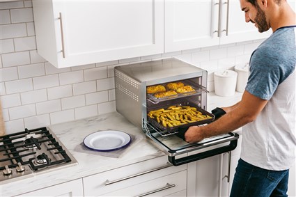 Ninja DT200EU Mini four à convection multifonction 10 en 1 Foodi - Technologie True Surround Convection, cuisson rapide et uniforme