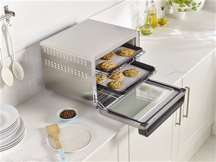 Ninja DT200EU Mini four à convection multifonction 10 en 1 Foodi - Technologie True Surround Convection, cuisson rapide et uniforme