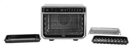 Ninja DT200EU Mini four à convection multifonction 10 en 1 Foodi - Technologie True Surround Convection, cuisson rapide et uniforme