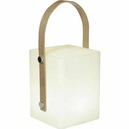 Lumisky TIKY Lanterne sans fil avec poignée en bambou, LED blanc chaud/multicolore dimmable, 27 cm
